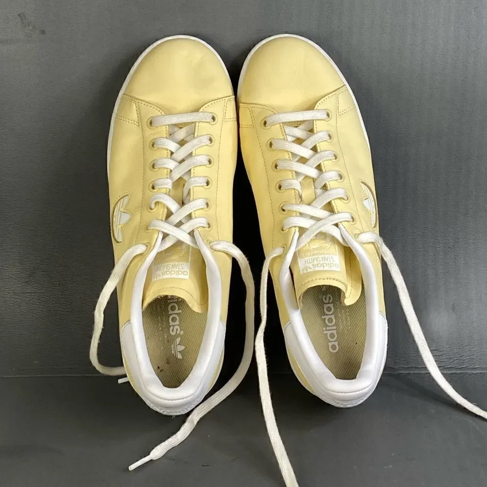 Adidas Stan Smith Men's Shoes White-Easy Yellow sneaker size 10
